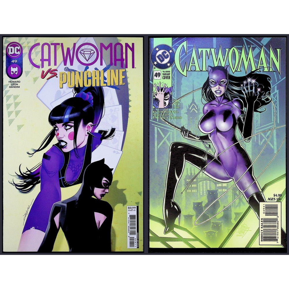 Catwoman 2X Comic Lot #49 49 1st‎ Eiko Hasigawa 90s Variant Punchline DC
